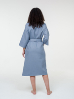 Халат вафельный 52-54 серый