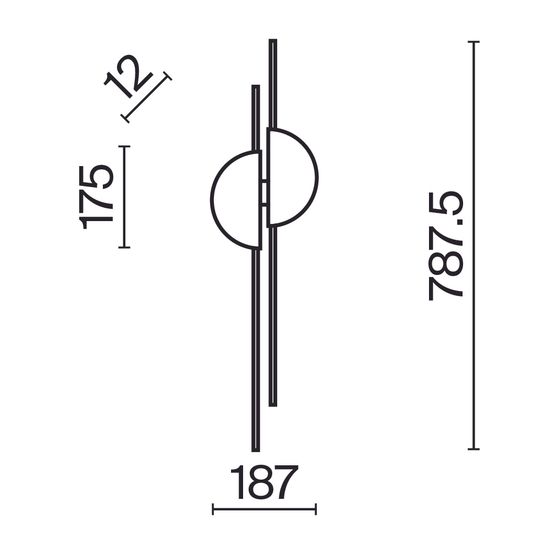 Настенный светильник (бра) Maytoni MOD179WL-L22W4K1