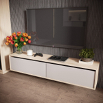 Модульная стенка в гостиную со шкафом Туя светлая/Кашемир Рэя 29х32х150 см