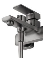 Смеситель для ванны с душем WONZON & WOGHAND EDGE, Темный графит (WW-88639003A-BGM)