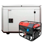 Бензиновый генератор FUBAG BS 9000 A ES с кожухом Geon 1200 RAL 7035
