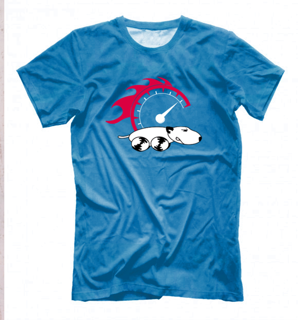 Футболка "Скоростной бультерьер"