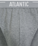 Мужские трусы слипы спорт Atlantic, набор 5 шт., хлопок, морская волна + бирюзово-зелёные + чёрные + серые меланж + тёмно-голубые, 5SMP-004
