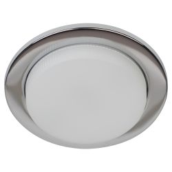 Светильник встраиваемый ЭРА KL70 CH-10 под лампу GX53 хром набор 10 шт | Встраиваемые светильники Для ламп GX53