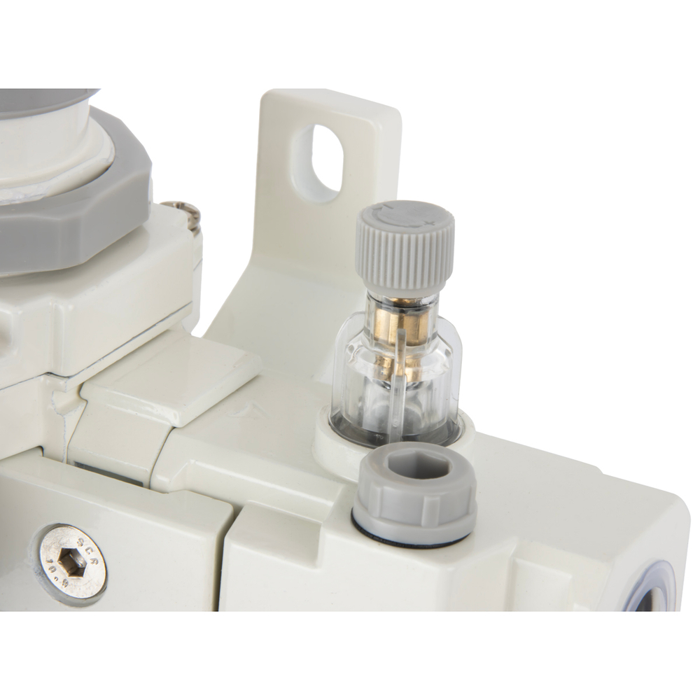 AC4010-04 Блок подготовки воздуха 1/2" с фильтром, манометром, маслораспылителем и регулятором давления