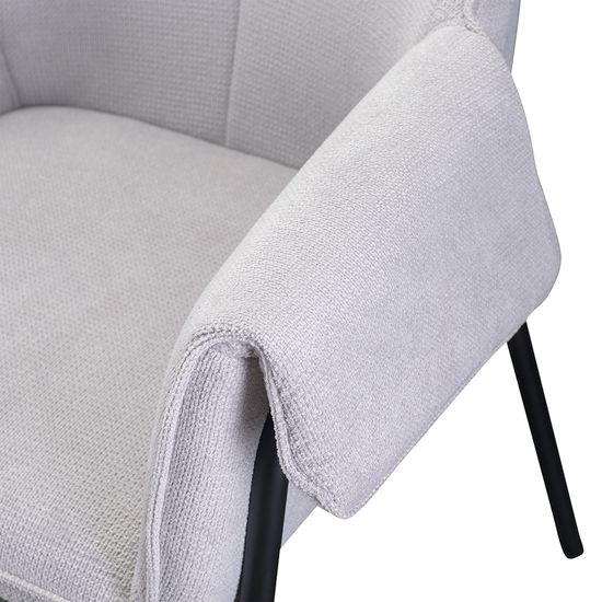 Стул aline, шенилл, светло-серый