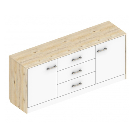 Милана Комод 3 ящика и 2 створки