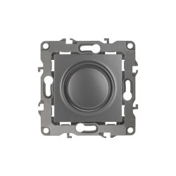 12-4101-12 ЭРА Светорегулятор поворотно-нажимной, 400ВА 230В, IP20, Эра12, графит | Эра 12 Графит