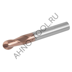 Фреза монолитная твердосплавная BRGM-2B-R4.5 HRC55 AHNO