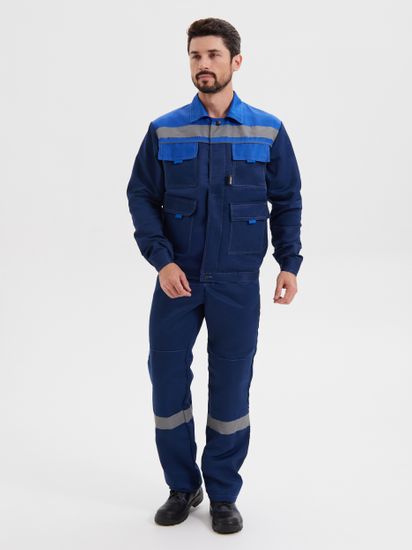 Костюм "Нова" брюки (т.синий/василек)