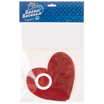 Гирлянда бумажная «Сердца» в красном цвете с блеском, 300 см