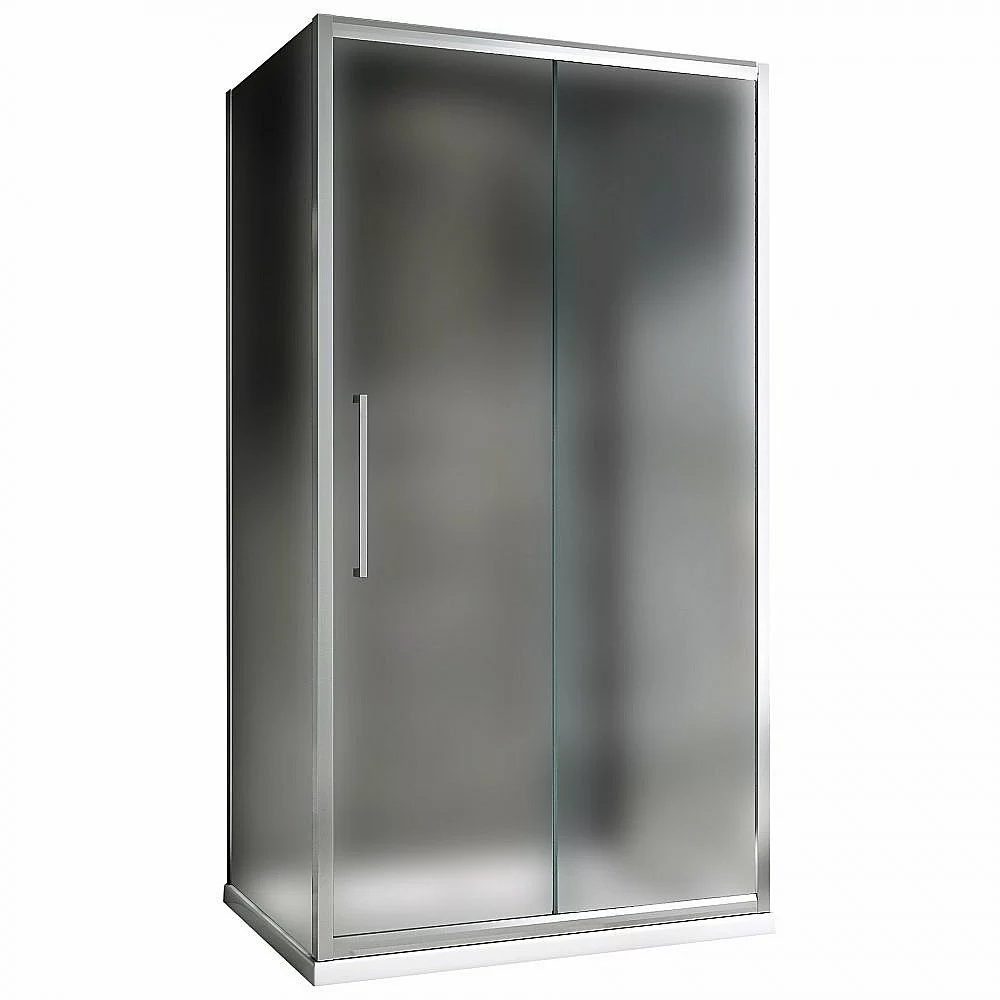 Душевой уголок ABBER Schwarzer Diamant AG30160MH-S80M-S80M 160x80 стекло матовое/профиль хром