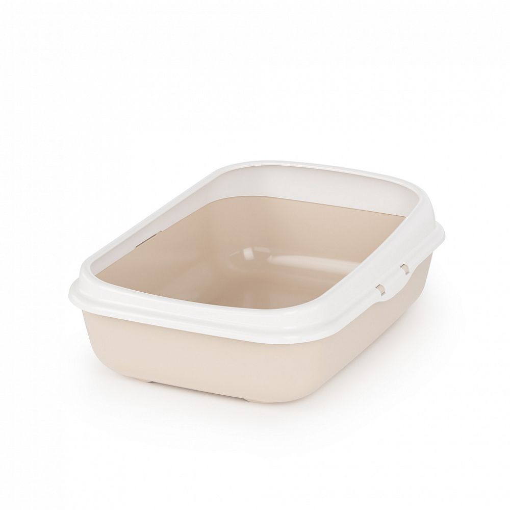 Лоток ALTA для кошек малый (с бортами) (бежевый)