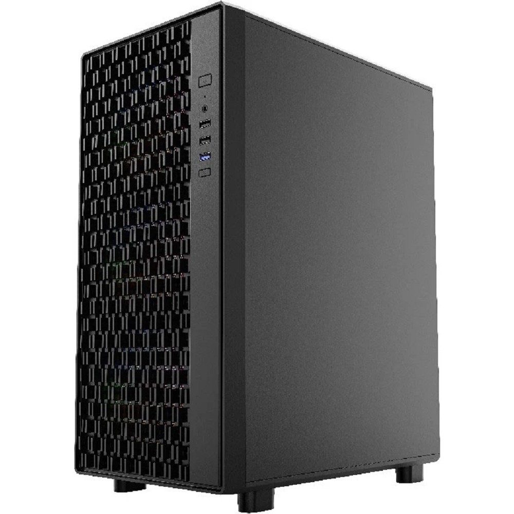Корпус для компьютера Powercase Mistral PA4B, Tempered Glass, 4x 120mm FRGB Fans, чёрный, ATX (CMPAB-L4)