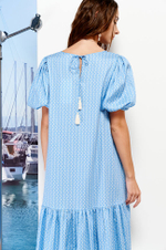 51364 Платье женское (голубой принт)