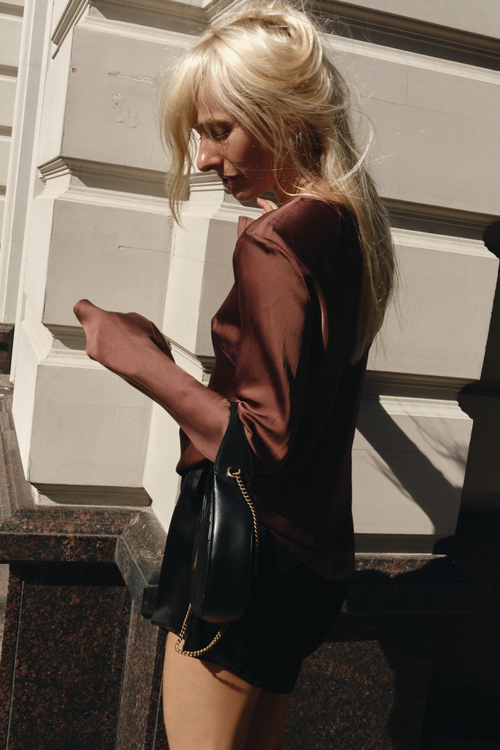 Лонгслив из модала brwn