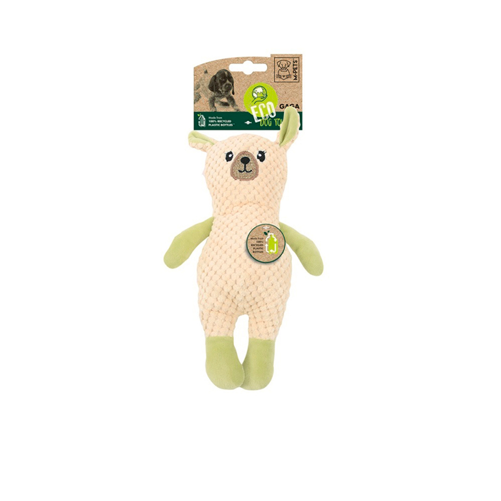 Игрушка M-PETS ECO "Мишка Гага" текстильная, для собак, 29 см