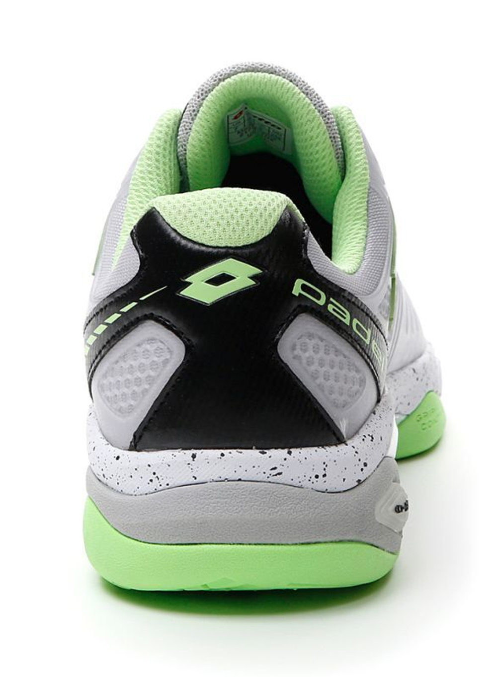 Мужские кроссовки для Падел Lotto Superrapida 200 III - all white/green apple neon