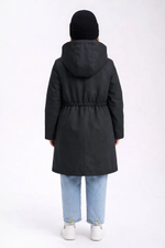 Пальто демисезонное для девочки "HN-9" черный