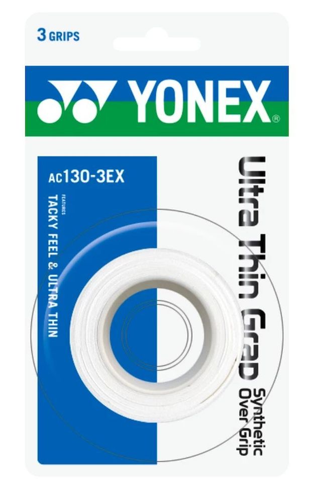 Теннисные намотки Yonex Ultra Thin Grap 3P - white