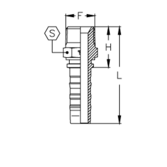 Фитинг DN 25 BSPT 1.1/4 CS