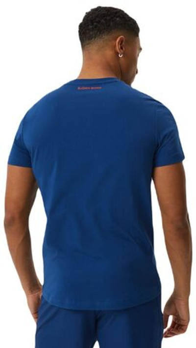 Мужская теннисная футболка Björn Borg Breeze T-Shirt - estate blue