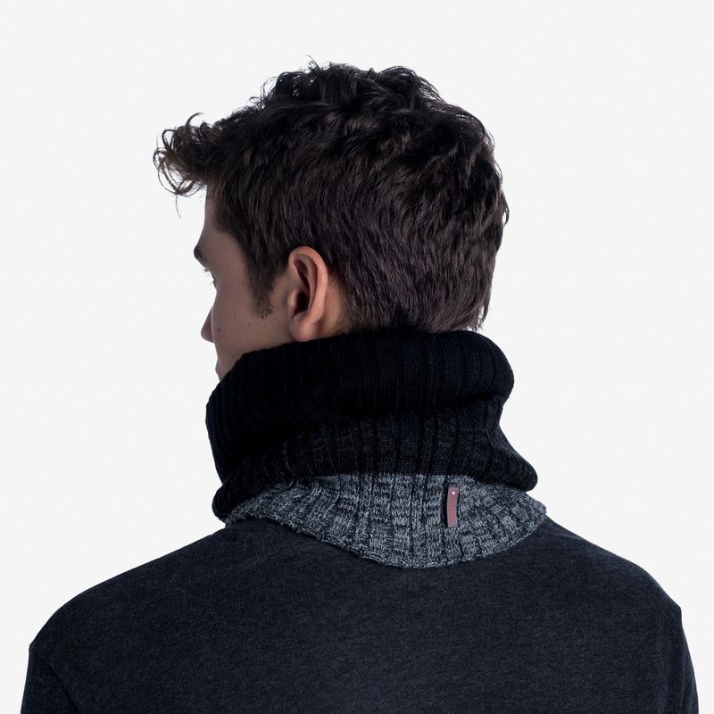 Вязаный шарф-труба с флисом Buff Neckwarmer Knitted Polar Igor Black Фото 4