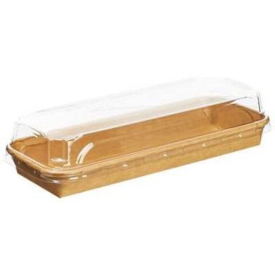 Крышка к контейнеру бумажному Sushi Box 91х221х32 мм ПЭТ 1/600