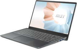 Ноутбук MSI Modern 14 B5M-243XRU [9S7-14DL24-243] dk.grey 14" FHD AMD Ryzen 5 5500U/8Gb/512Gb SSD/DOS