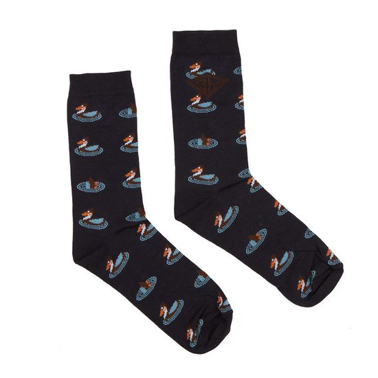 Носки ЗАПОРОЖЕЦ Утки Темно-Синий