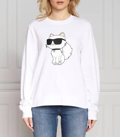 Худи ikonik 2.0 choupette Karl Lagerfeld - белый(230W1802)