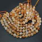 Цитрин А бусины 6,5мм 8мм 10мм