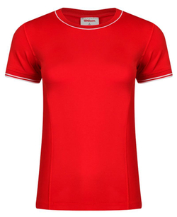 Женская теннисная футболка Wilson Team Seamless T-Shirt - красный