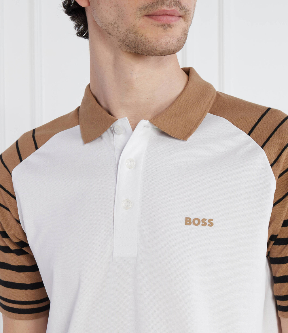 Поло Paule 3 BOSS GREEN - белый(50494331)