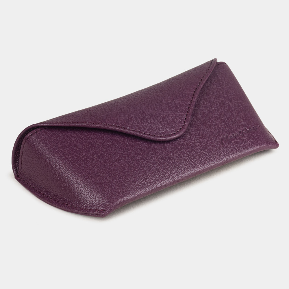 Футляр для очков Soleil из кожи козы, фиолетового цвета