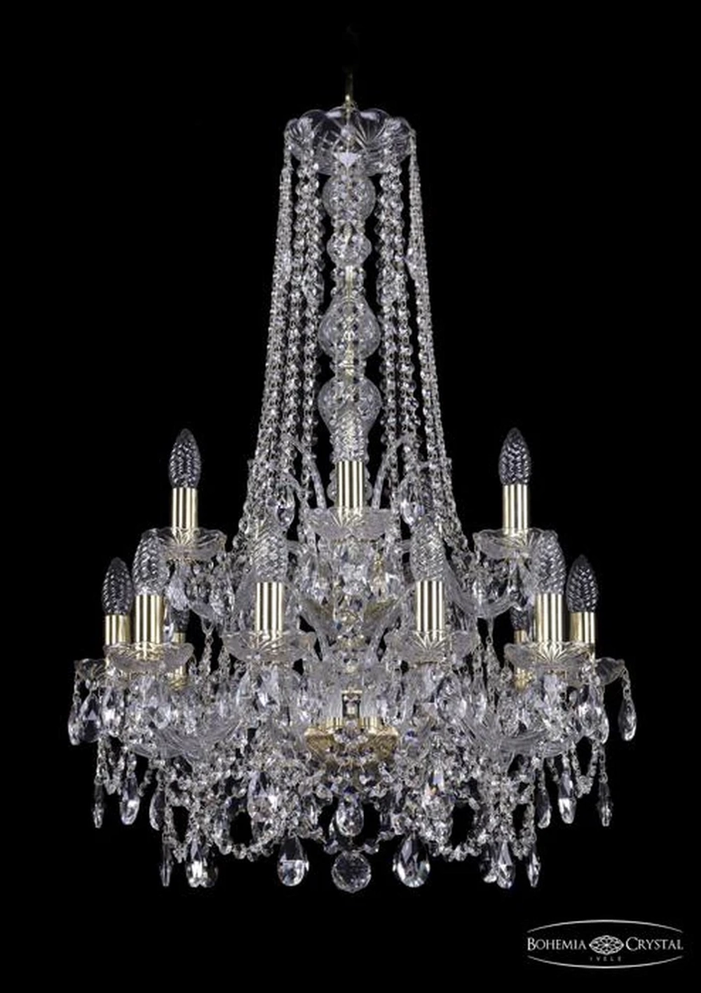 Подвесная люстра Bohemia Ivele 1411/10+5/195/h-83/2d/G