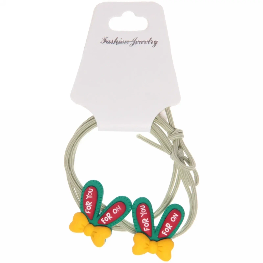 Резинки для волос детские 2 шт «Baby boom - Ушки», цвет микс, d-5,5см