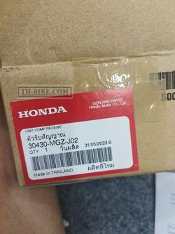 30430-MGZ-J02. 30430-MGZ-J01. RECEIVER UNIT (HONDA LOCK). HONDA