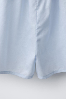 ZARA ЮБКА-ШОРТЫ С ВЫШИВКОЙ, СИНИЙ