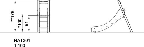 Горка, Н=1,00 м