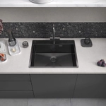 Кухонная мойка Reflexion Iseo RX2260BL оружейная сталь