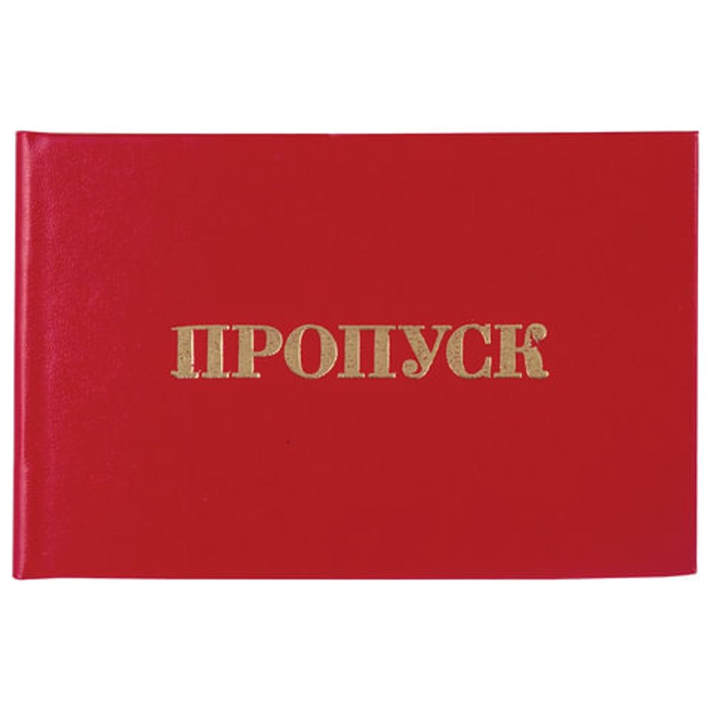 Бланк документа "Пропуск", 65х98 мм, STAFF, 129143