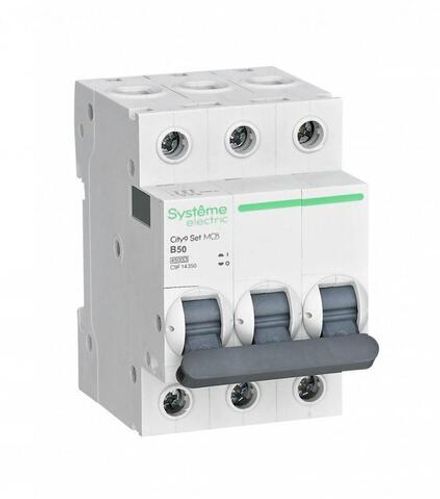 Выключатель автоматический модульный 3п B 50А 4.5кА City9 Set 400В SE C9F14350