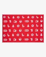 Плед Яндекс Рождественский красный