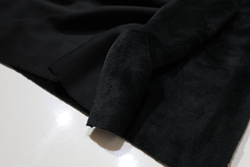 ЧЕРНЫЙ - Трикотаж на меху (КРВ613 Елена) (к0 след от скотча на изнанке)