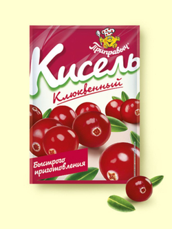Кисель быстрого приготовления Приправыч Клюква 110 гр. 25 шт.