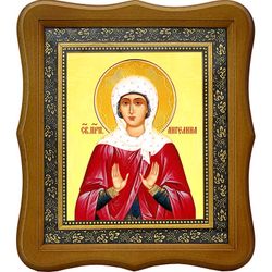 Ангелина Сербская  Святая преподобная. Икона на холсте.