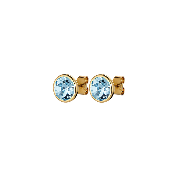 Серьги пусеты Dyrberg Kern DIA SG AQUA 420002 BL/G