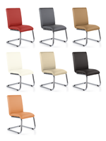 Стул Лайм хром, экокожа Santorini