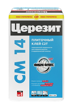 Клей для плитки и керамогранита для внутр. и наружных работ CM 14  C2T Церезит 25 кг